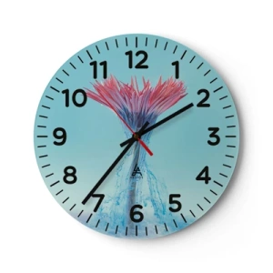 Horloge murale - Pendule murale - Dans une étreinte vivifiante - 40x40 cm