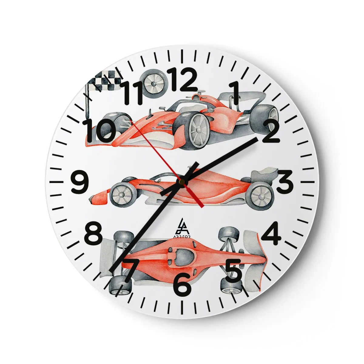 Horloge murale - Pendule murale - poursuis ton rêve - 30x30 cm