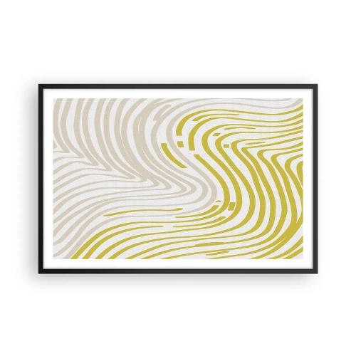 Affiche dans un cadre noir - Poster - Une composition au léger virage - 91x61 cm