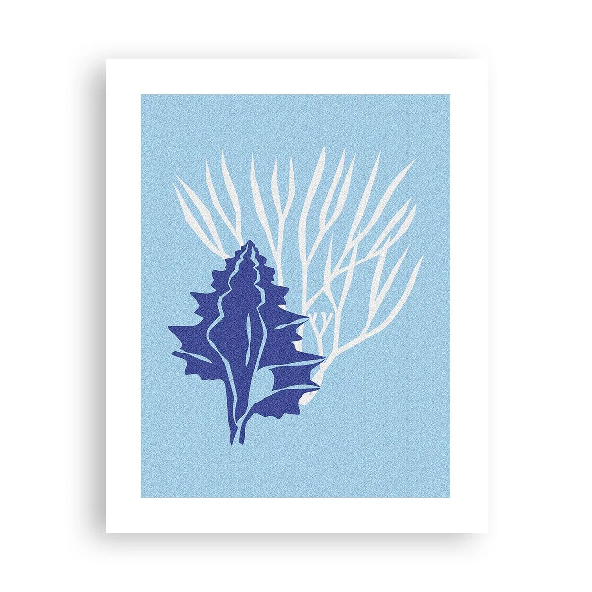 Affiche - Poster - Formes feuillues - 40x50 cm