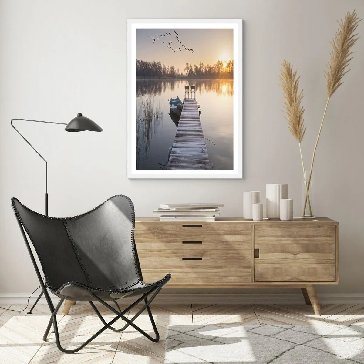 Affiche dans un cadre blanc - Poster - Je reviendrai - 70x100 cm