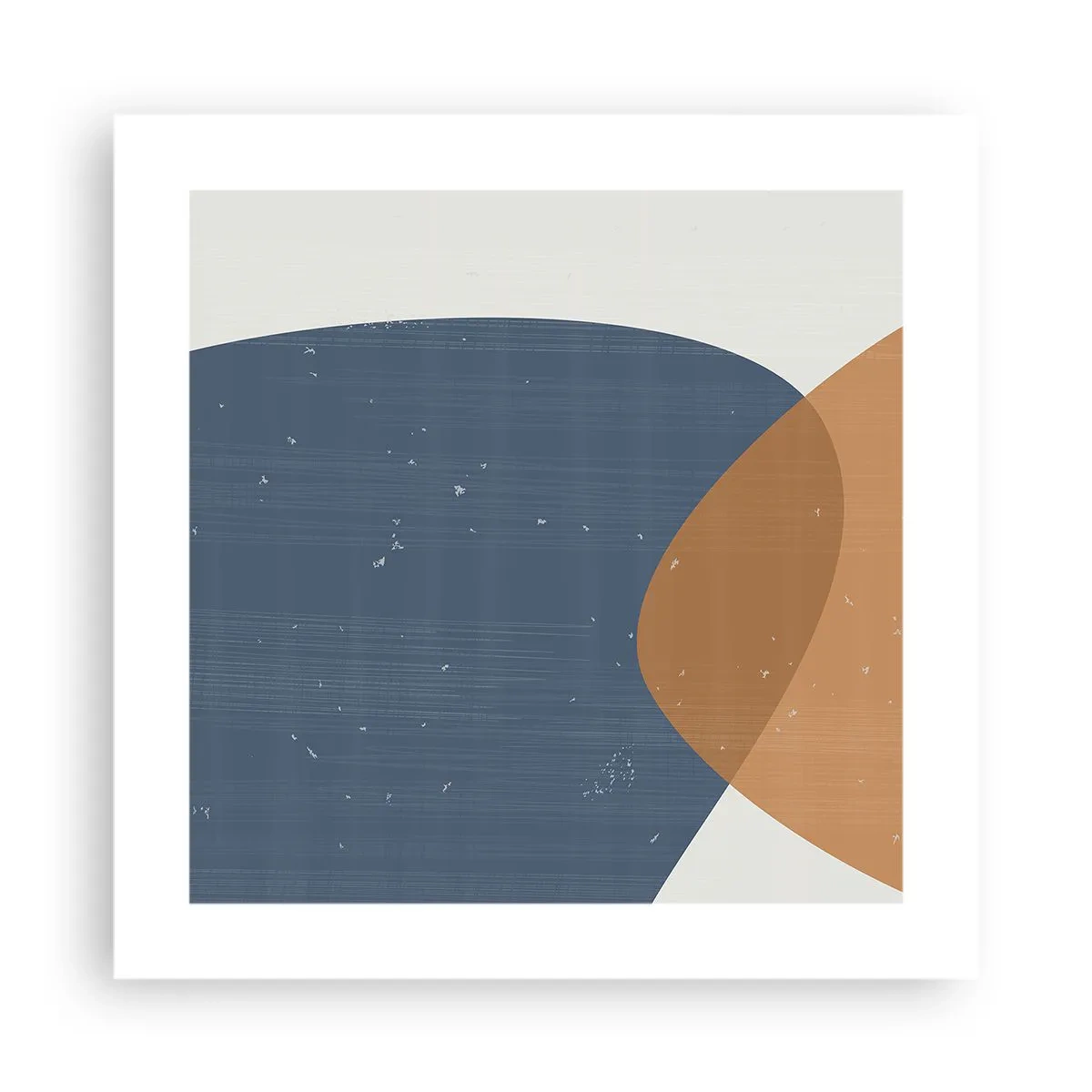 Affiche - Poster - Ovales et influences - 40x40 cm