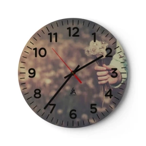 Horloge murale - Pendule murale - Merci de les garder - 30x30 cm