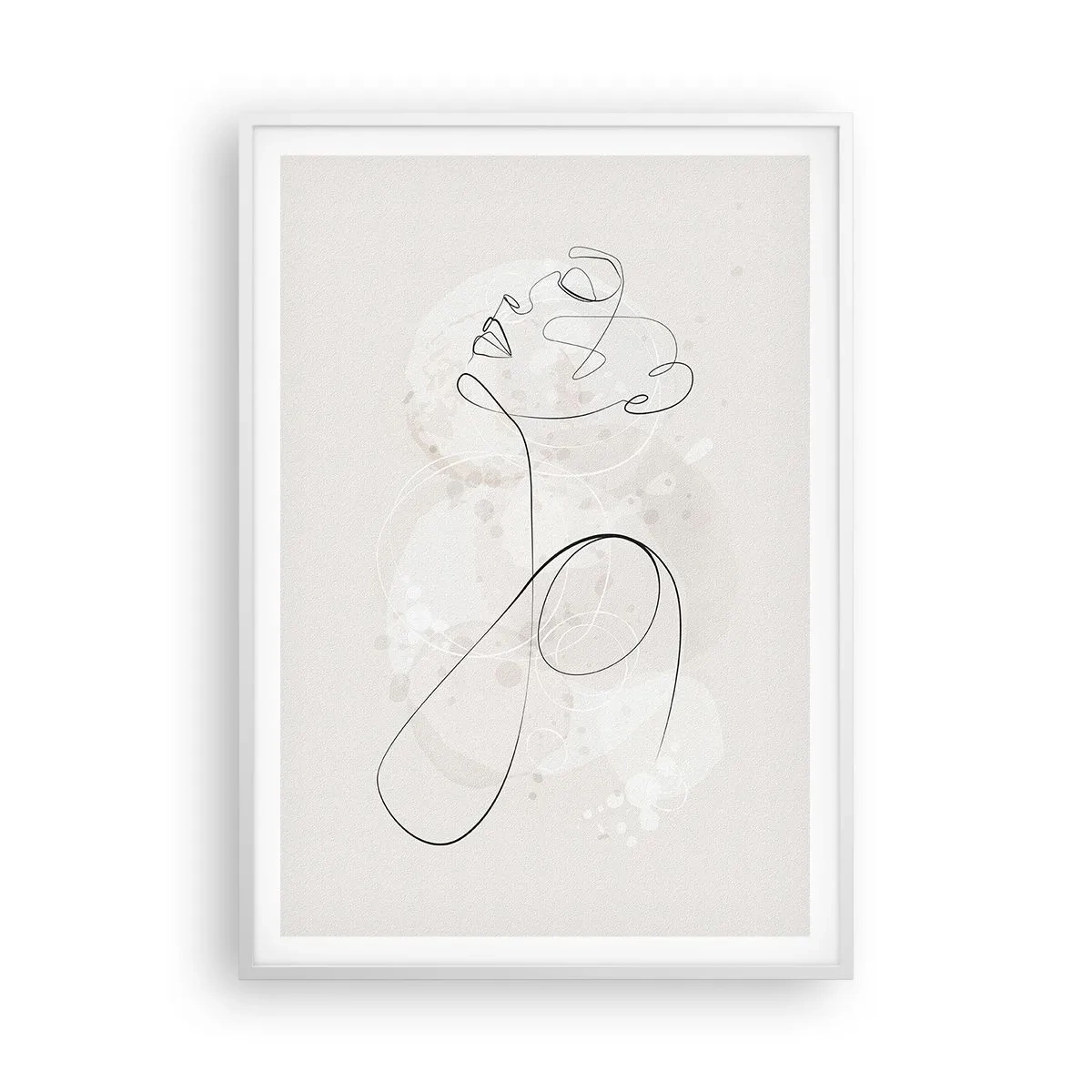 Affiche dans un cadre blanc - Poster - Spirale de beauté - 70x100 cm