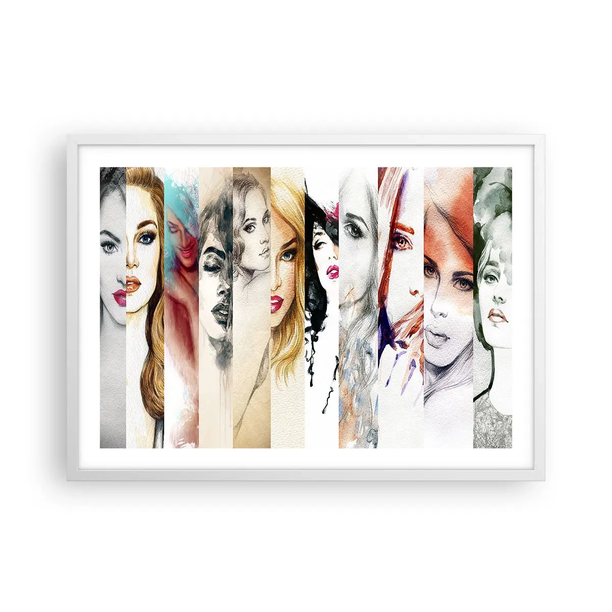 Affiche dans un cadre blanc - Poster - Et c'est toujours TOI - 70x50 cm