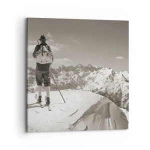 Impression sur toile - Image sur toile - Toutes les mêmes ces montagnes - 70x70 cm