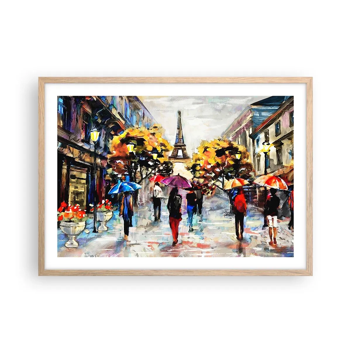 Affiche dans un chêne clair - Poster - Particulièrement beau en automne - 70x50 cm