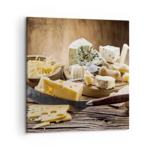 Impression sur toile - Image sur toile - Sourire au fromage - 50x50 cm