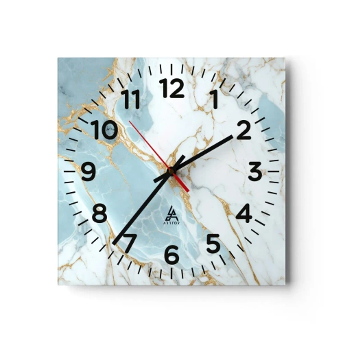 Horloge murale - Pendule murale - Richesse en pierre - 40x40 cm