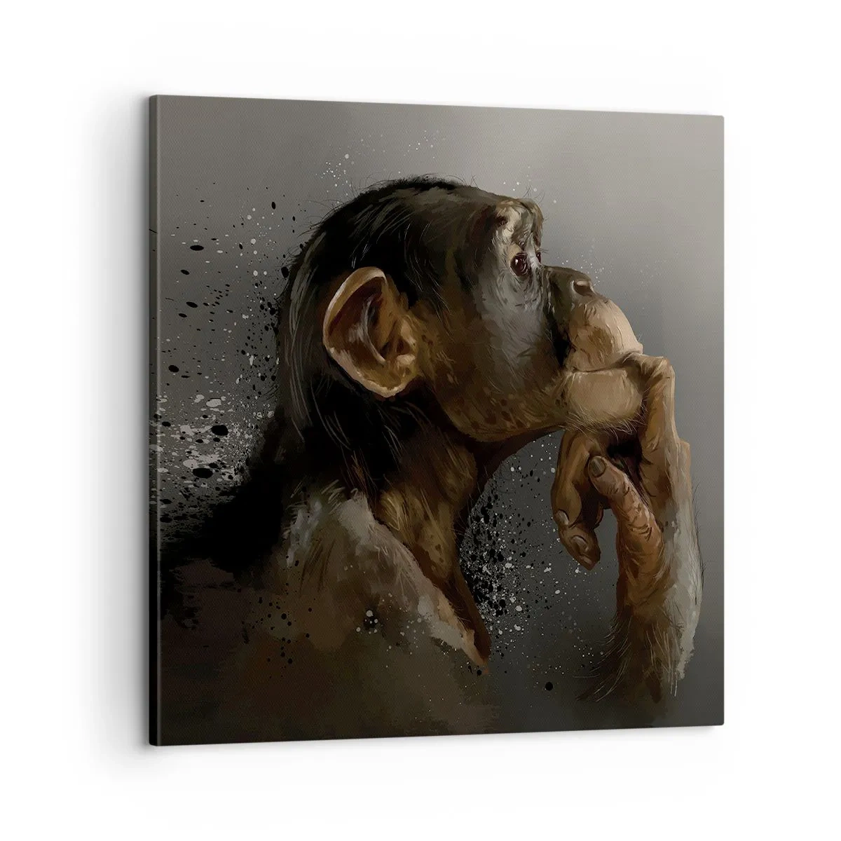 Impression sur toile - Image sur toile - Certainement un penseur - 60x60 cm