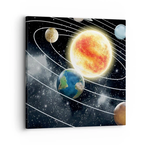 Impression sur toile - Image sur toile - Danse cosmique - 30x30 cm