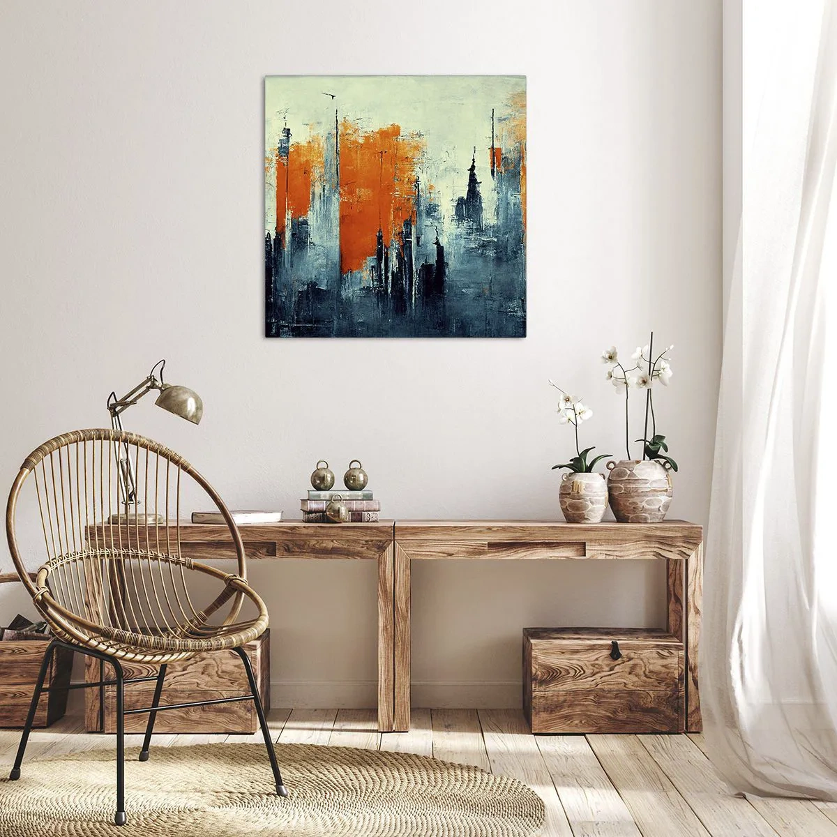 Impression sur toile - Image sur toile - Paysage moderne - 40x40 cm