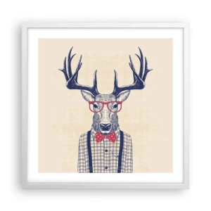 Affiche dans un cadre blanc - Poster - Une extravagance amusante - 50x50 cm