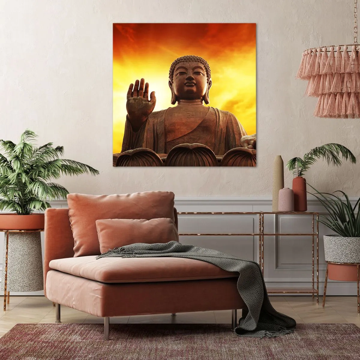 Impression sur toile - Image sur toile - La paix du monde - 40x40 cm