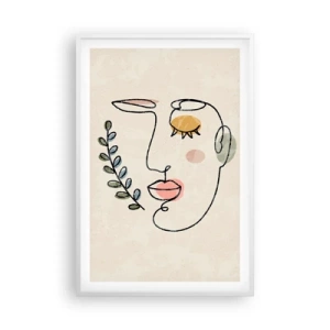 Affiche dans un cadre blanc - Poster - Paix retrouvée - 61x91 cm