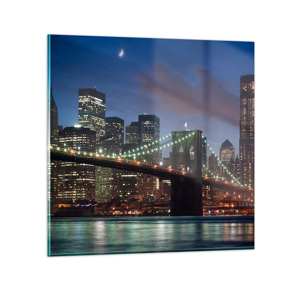 Impression sur verre - Image sur verre - Nuit rougeoyante - 40x40 cm