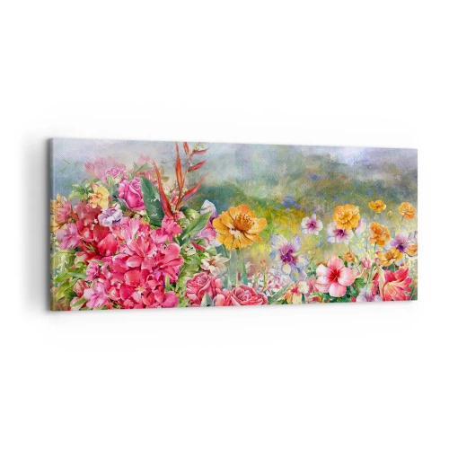 Impression sur toile - Image sur toile - Un jardin devenu fou - 100x40 cm