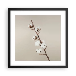 Affiche dans un cadre noir - Poster - A la source de la douceur - 40x40 cm