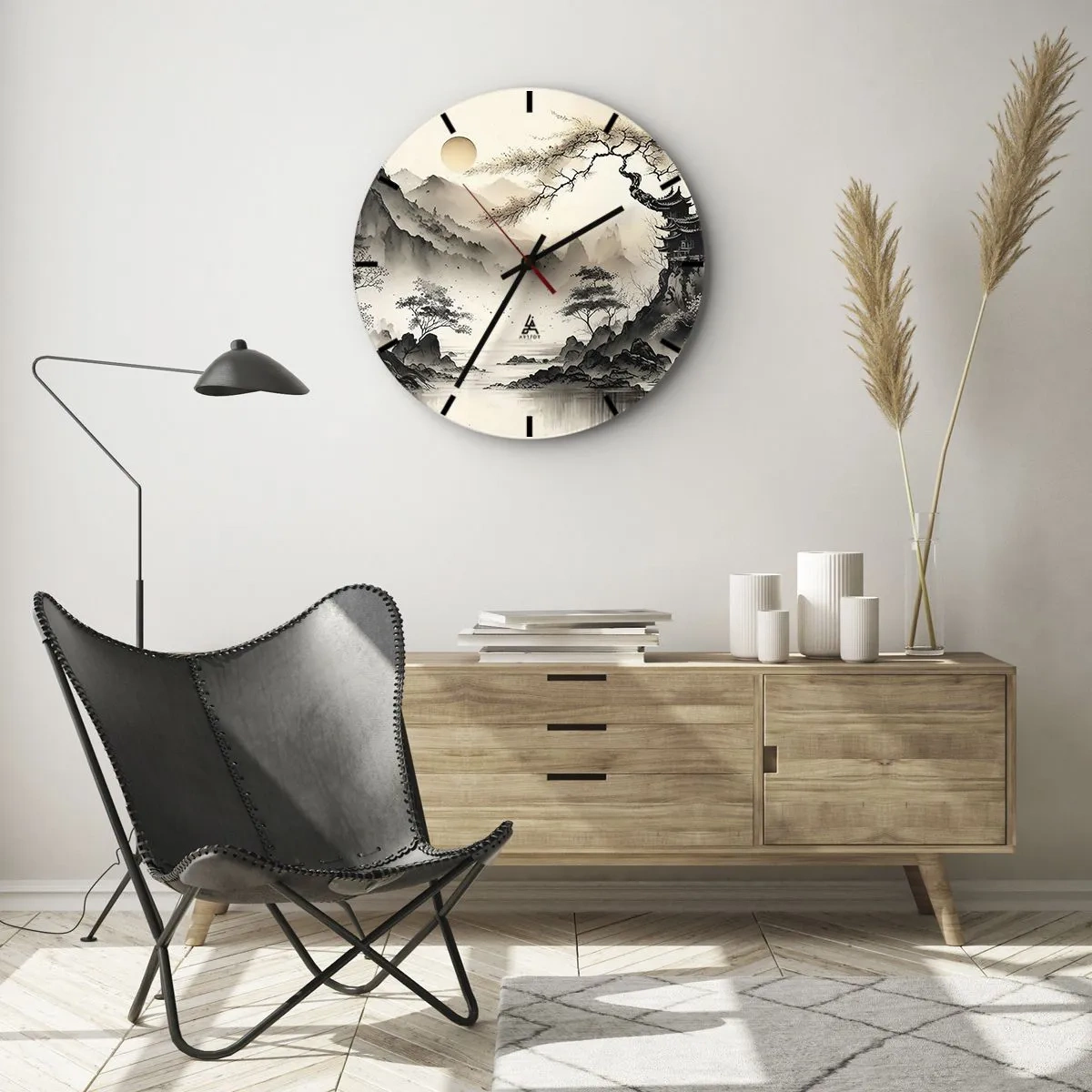 Horloge murale - Pendule murale - Le charme unique de l'Orient - 30x30 cm