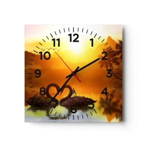 Horloge murale - Pendule murale - Tout va ensemble - 30x30 cm