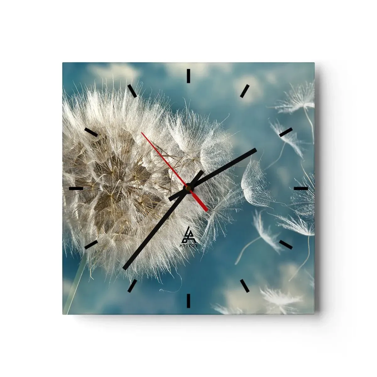 Horloge murale - Pendule murale - souffle d'ange - 40x40 cm
