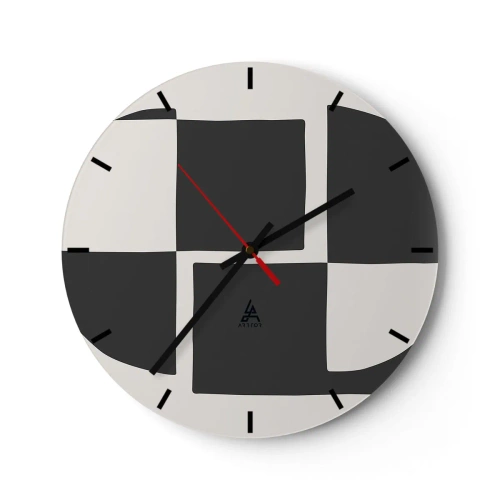 Horloge murale - Pendule murale - Antithèse - Synthèse - 40x40 cm
