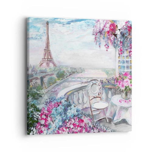 Impression sur toile - Image sur toile - C'est le plus beau ici en mai - 40x40 cm