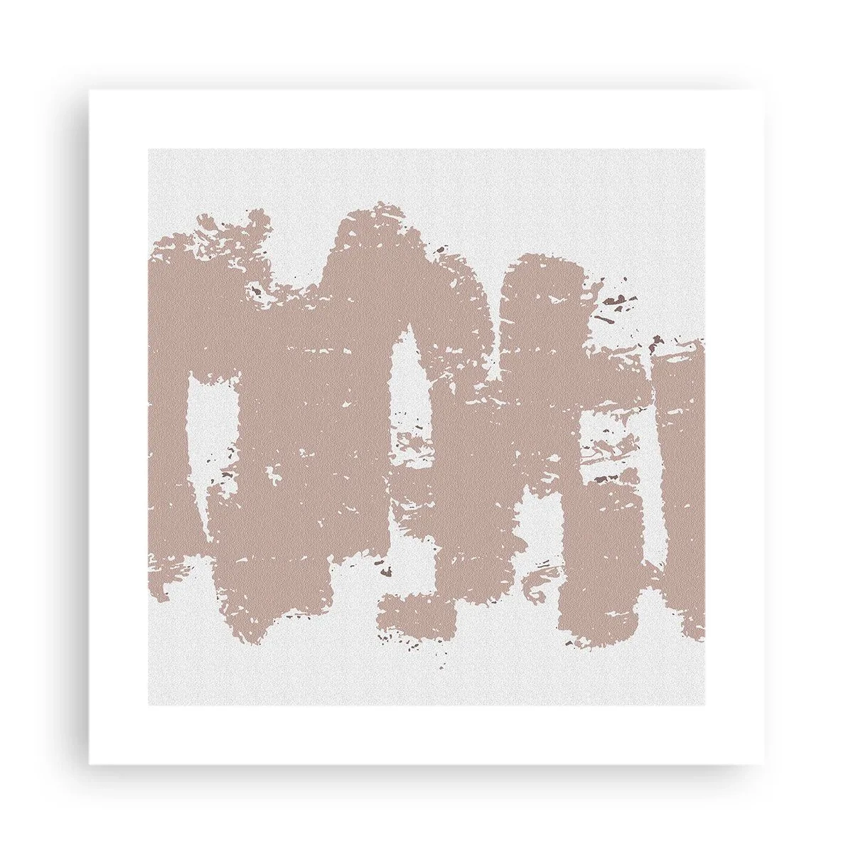 Affiche - Poster - Abstraction en rose tendre - 40x40 cm