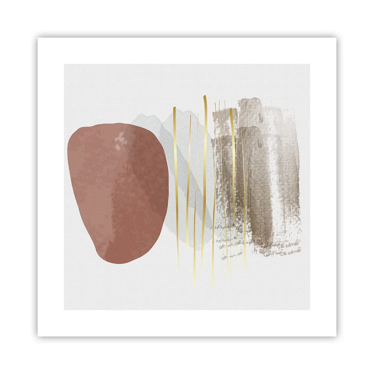 Affiche - Poster - Colonnade abstraite - 40x40 cm