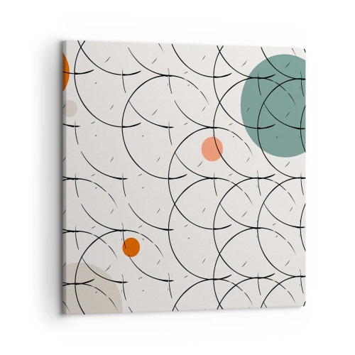 Impression sur toile - Image sur toile - Dans l'esprit pop art - 50x50 cm