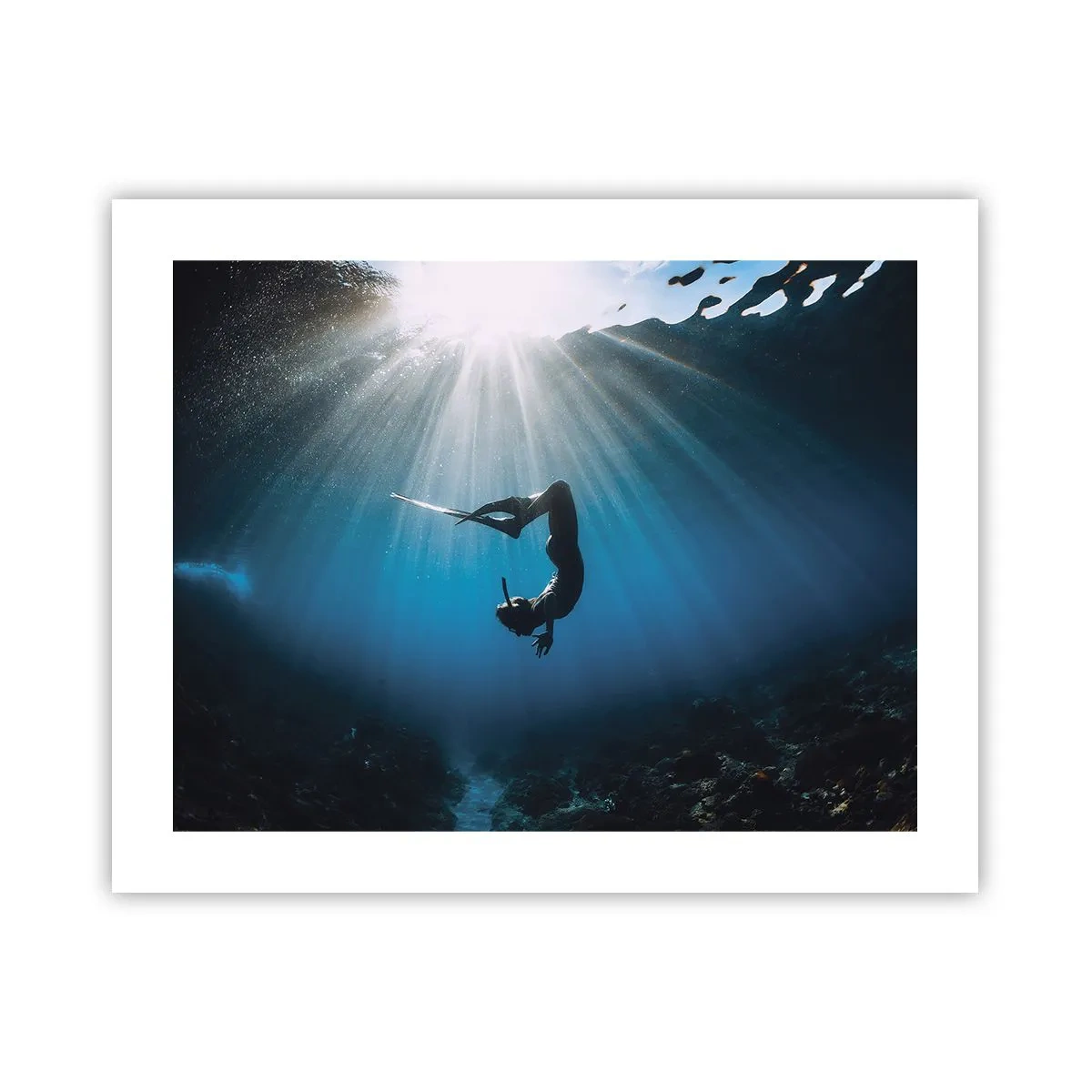 Affiche - Poster - Dans sous-marine - 50x40 cm