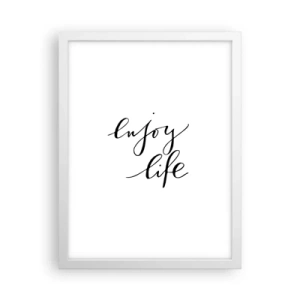 Affiche dans un cadre blanc - Poster - Rien à ajouter.... - 30x40 cm