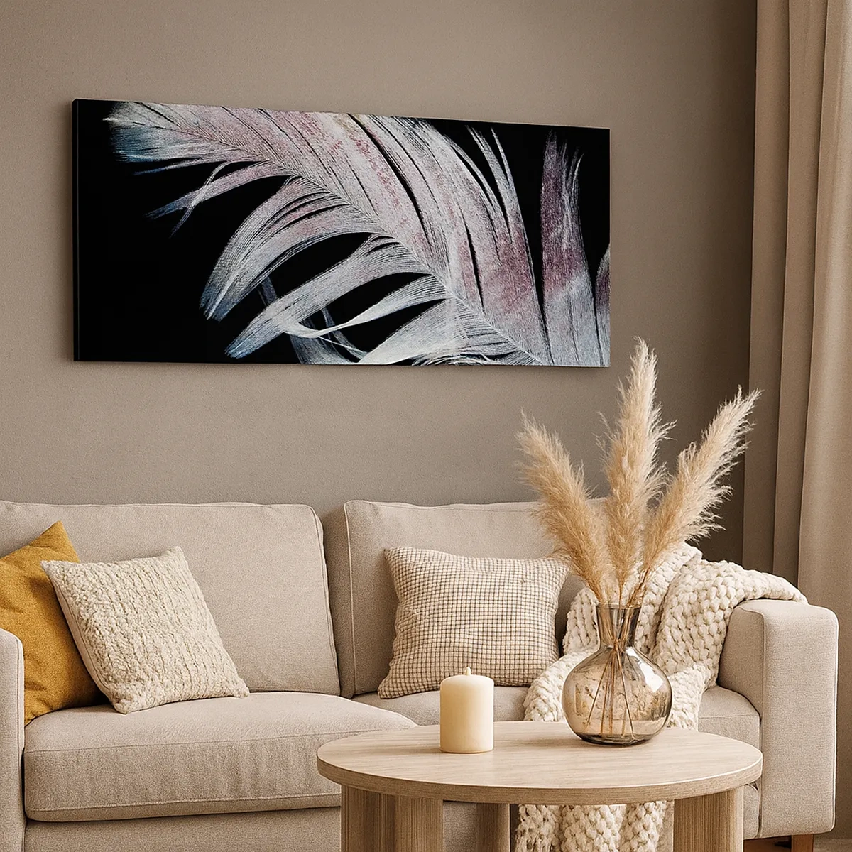 Impression sur toile - Image sur toile - Pensez au toucher - 30x30 cm