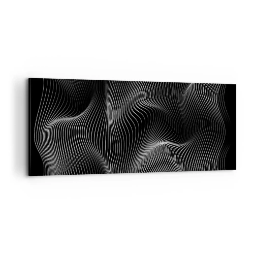 Impression sur toile - Image sur toile - Danse de lumière dans l'espace - 100x40 cm