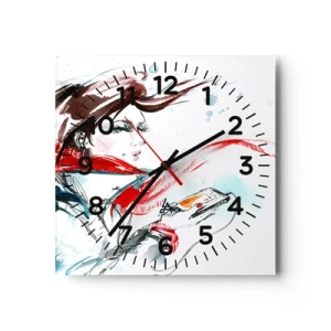 Horloge murale - Pendule murale - Quelque chose se passe en moi - 30x30 cm