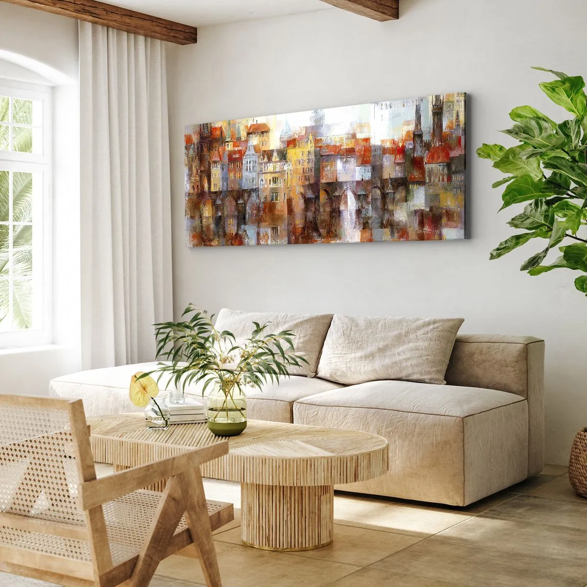 Impression sur toile - Image sur toile - C'est aussi beau sous le pont - 100x40 cm