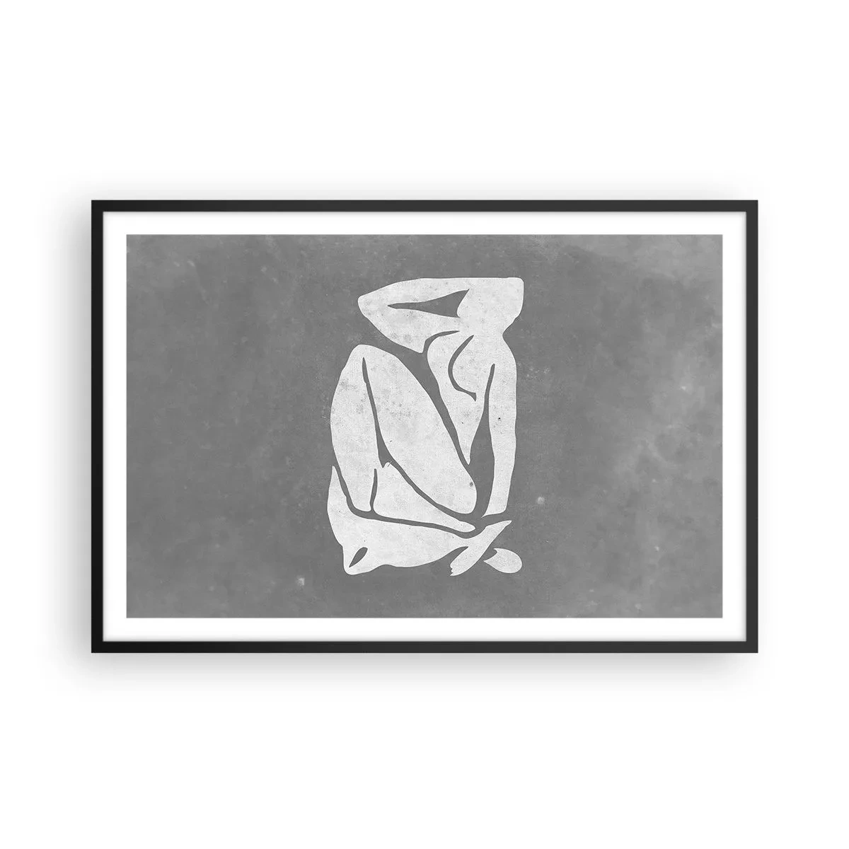 Affiche dans un cadre noir - Poster - En pensée - 91x61 cm