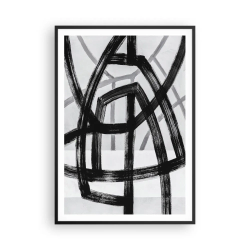 Affiche dans un cadre noir - Poster - Profondeur du bâtiment - 70x100 cm