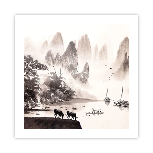 Affiche - Poster - Le quotidien exotique de l'Orient - 50x50 cm