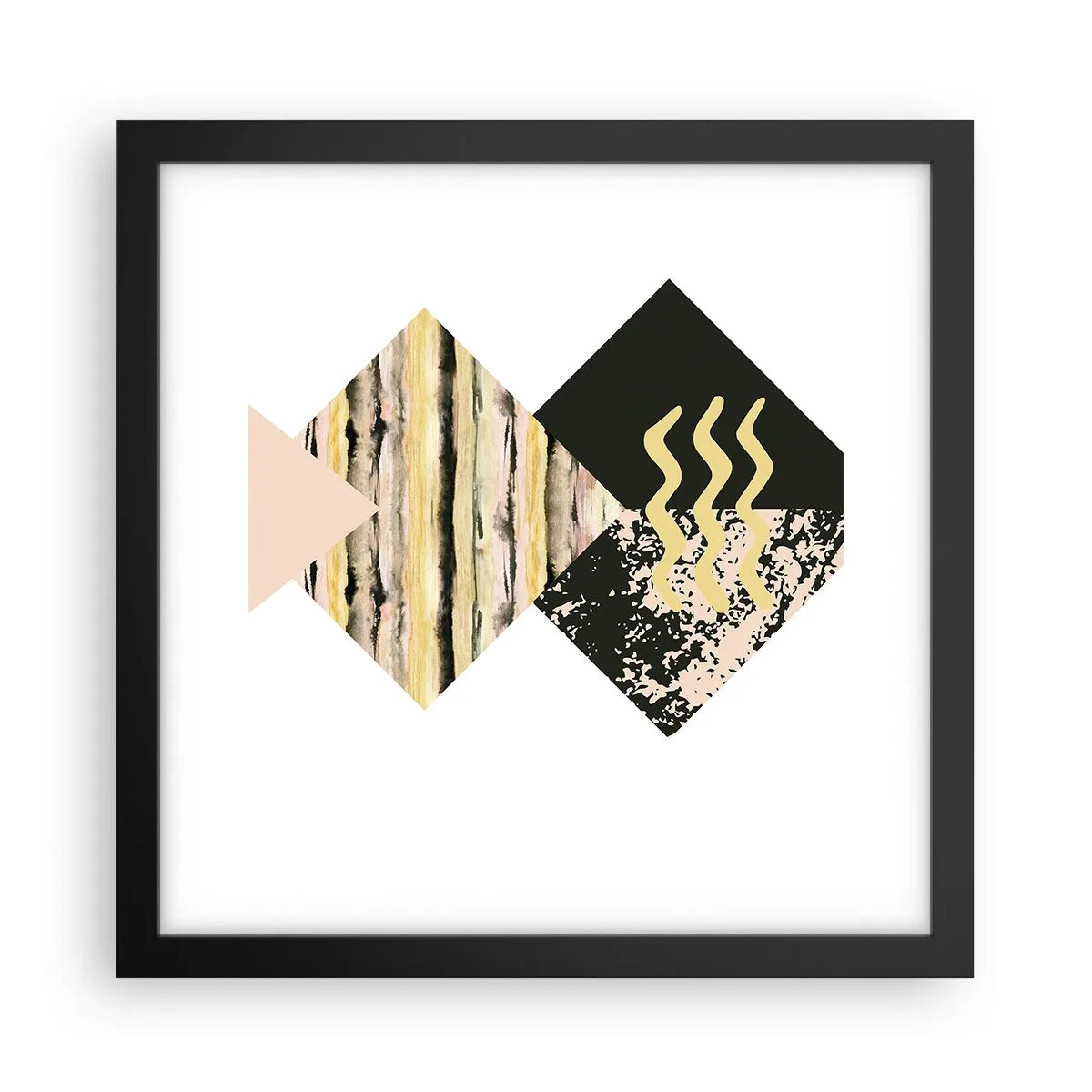 Affiche dans un cadre noir - Poster - Pas si simple - 30x30 cm