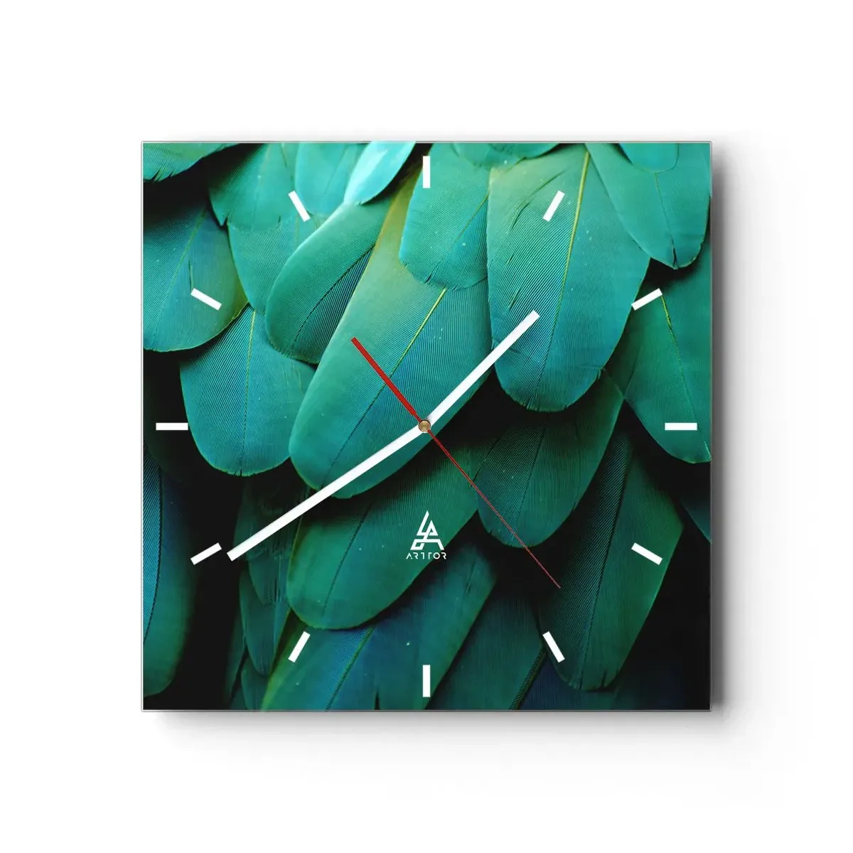 Horloge murale - Pendule murale - Perfection de la nature du perroquet - 40x40 cm