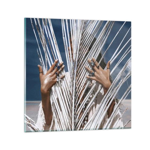 Impression sur verre - Image sur verre - Fille de chaman ? - 60x60 cm