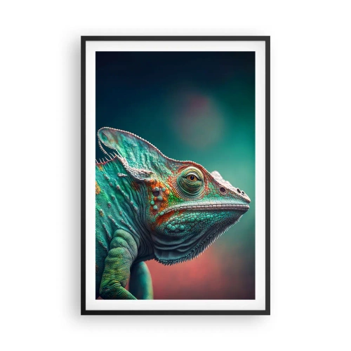 Affiche dans un cadre noir - Poster - Vous me voyez? Pas bien… - 61x91 cm