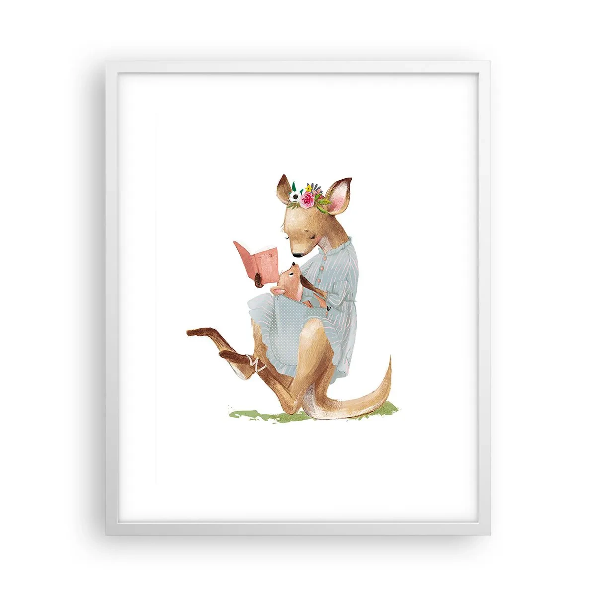 Affiche dans un cadre blanc - Poster - Lis-moi maman - 40x50 cm