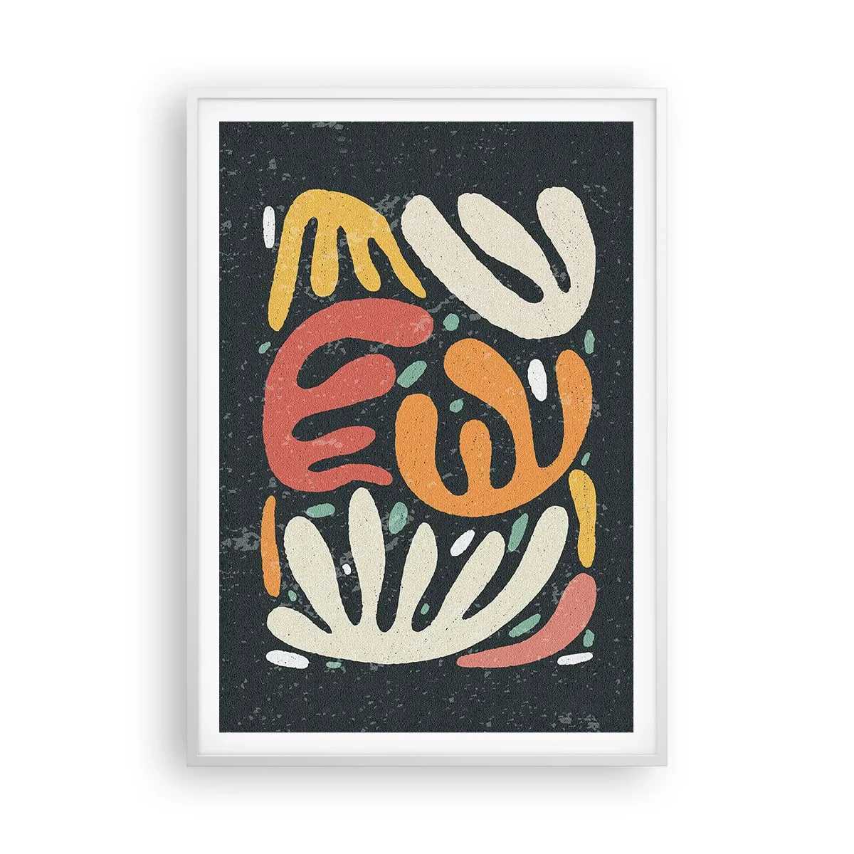 Affiche dans un cadre blanc - Poster - Composition – Je suis sur le point de t'attraper - 70x100 cm