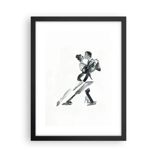 Affiche dans un cadre noir - Poster - En un battement - 30x40 cm