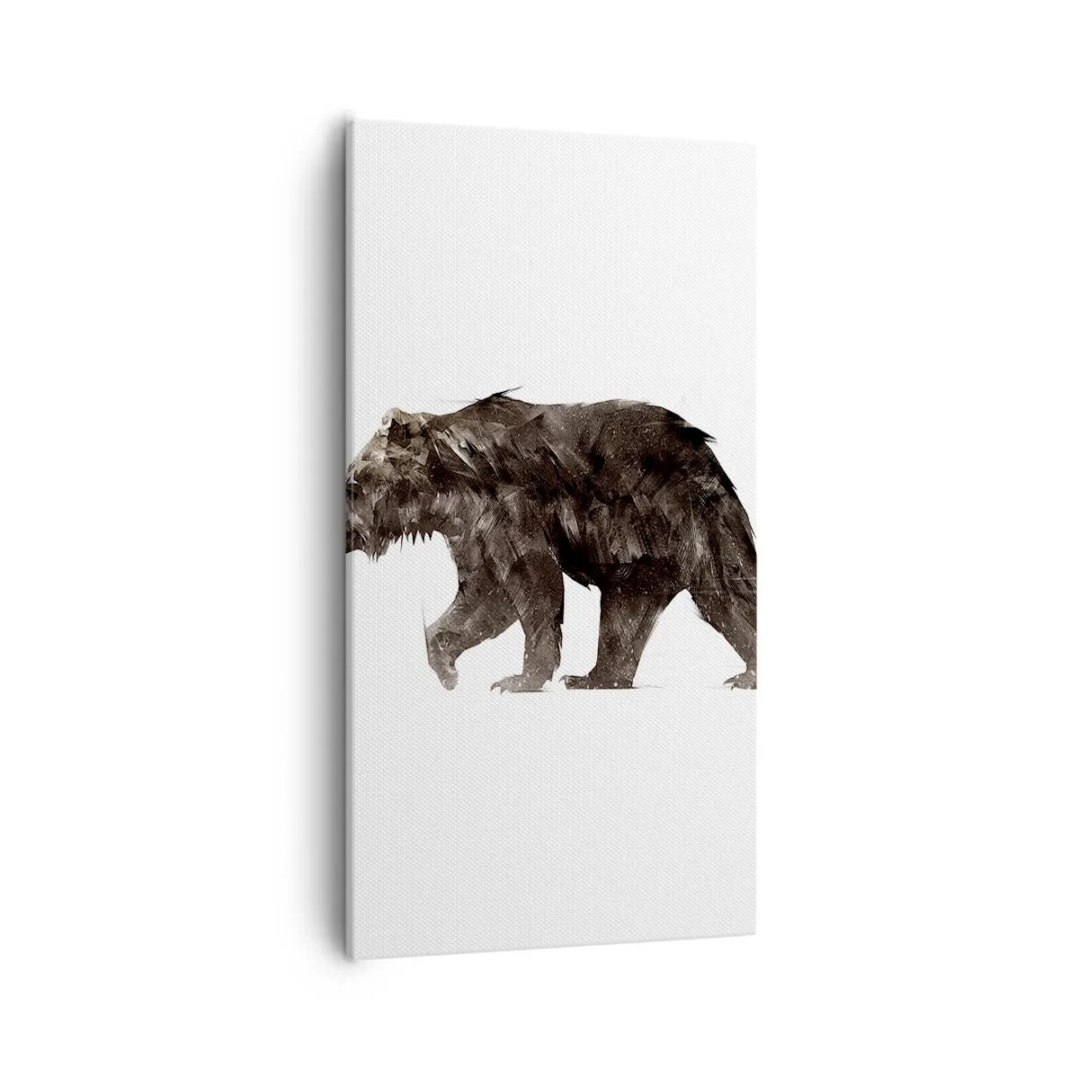 Impression sur toile - Image sur toile - Je porte toujours de la vraie fourrure ! - 55x100 cm