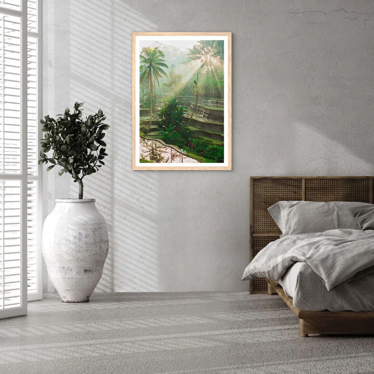 Affiche dans un chêne clair - Poster - Grandir au soleil - 30x40 cm