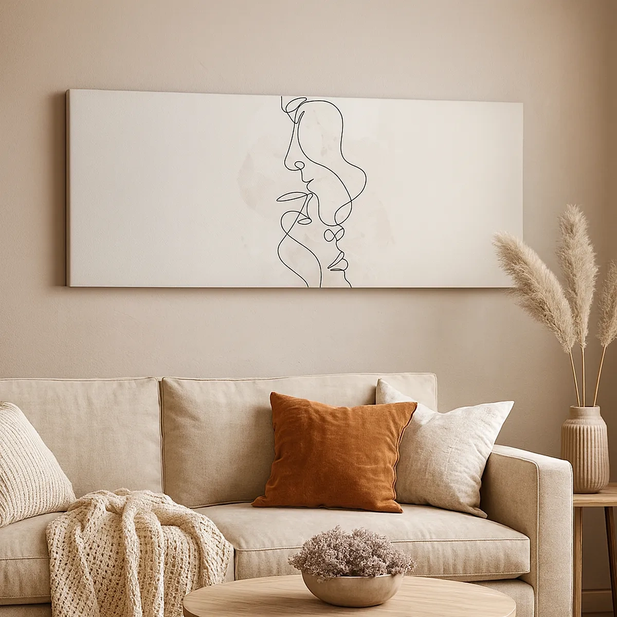 Impression sur toile - Image sur toile - Emmêlé dans une étreinte - 30x30 cm