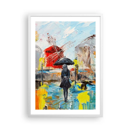 Affiche dans un cadre blanc - Poster - Légende parisienne - 50x70 cm